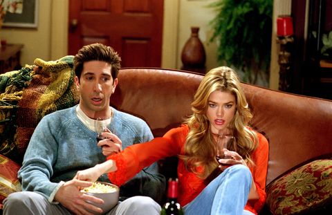 Denise Richards in Friends - on sofa with Ross