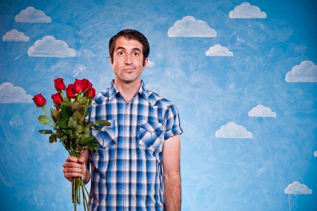 dating man flowers