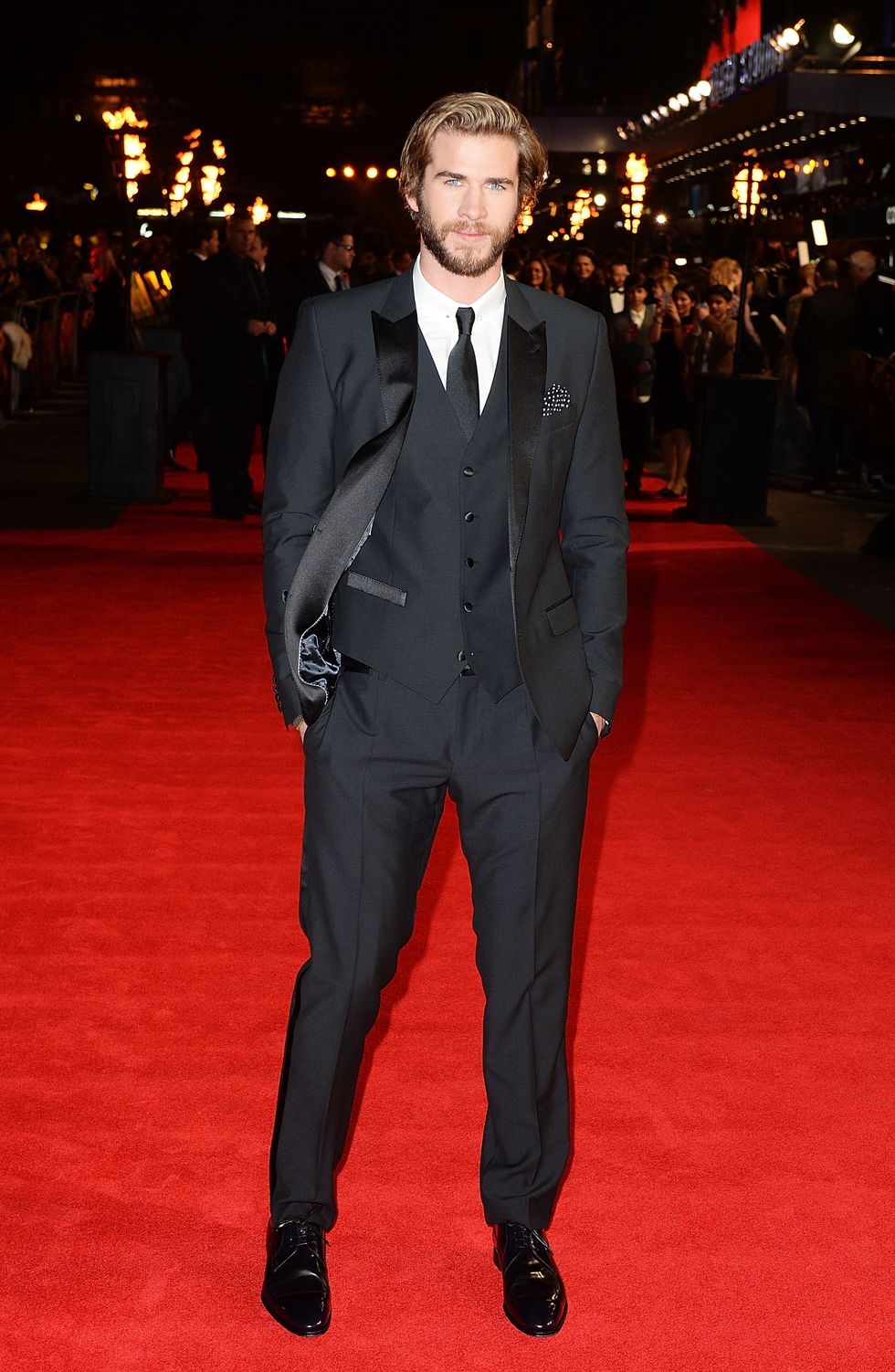 Liam Hemsworth at the Hunger Games: Mockingjay Part 1 premiere in London