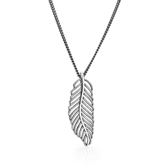 PANDORA feather necklace