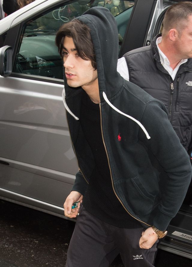 One Direction's Zayn Malik at the Band Aid 30 recording studio