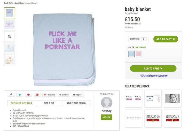 This X-rated baby clothing collection is just awful