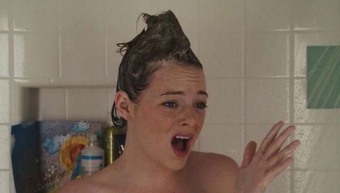 Emma Stone in the shower