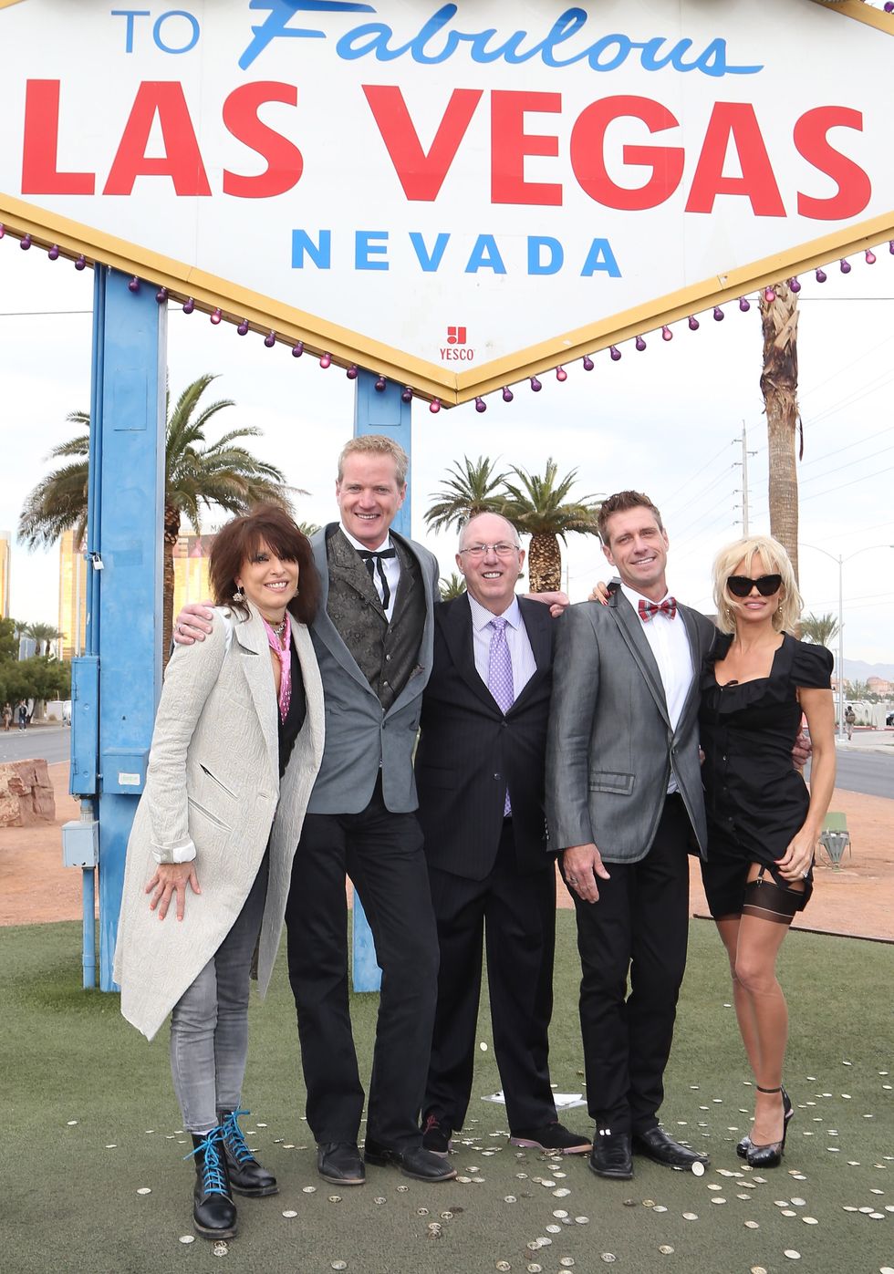 Pamela Anderson attends PETA wedding in Vegas