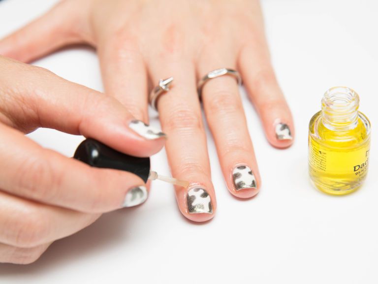 Apply nail oil for a long-lasting manicure