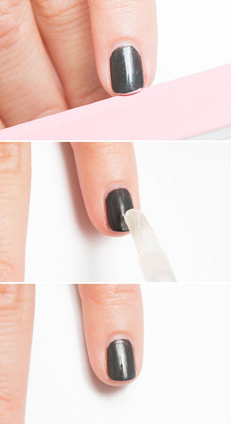Files ridges for a long-lasting manicure