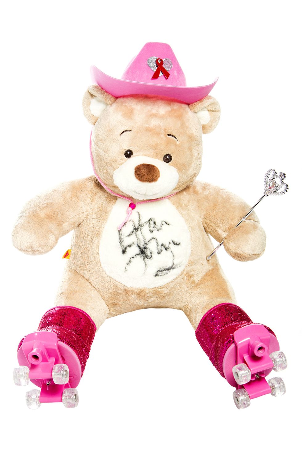 Stuffed toy, Toy, Pink, Teddy bear, Magenta, Baby toys, Plush, Costume accessory, Bear, Beige, 
