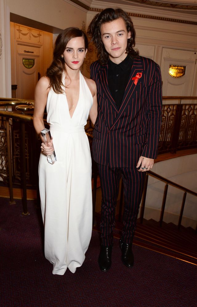 Emma Watson and Harry Styles at the 2014 British Fashion Awards