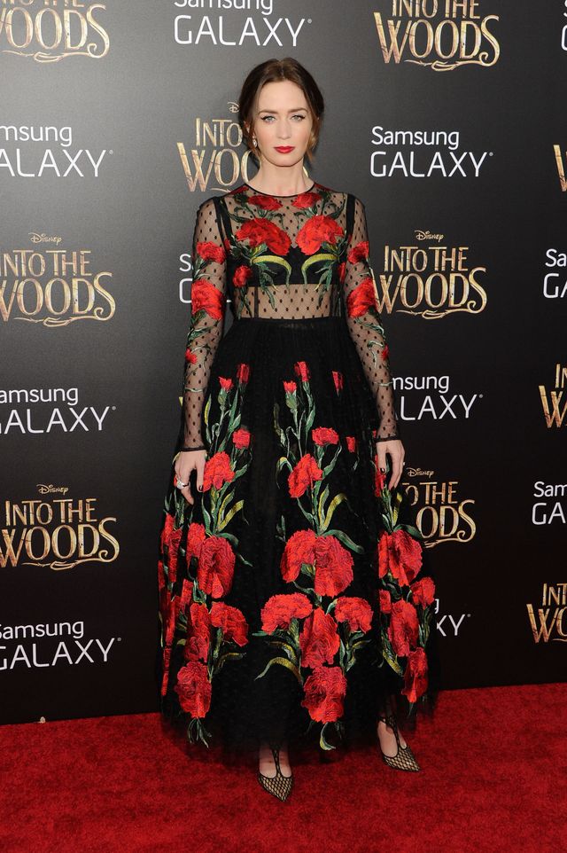 Emily Blunt's floral dress at Into The Woods premiere