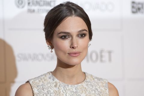 Keira Knightley wears a furry dress to the British Independent Film Awards