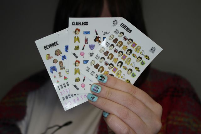 Mean Girls, Clueless and Beyonce Nail decals