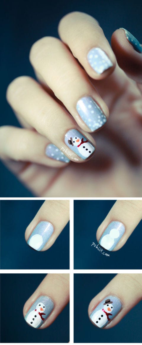 Christmas Nails 14 Easy Festive Nail Art Designs For 2017 Image