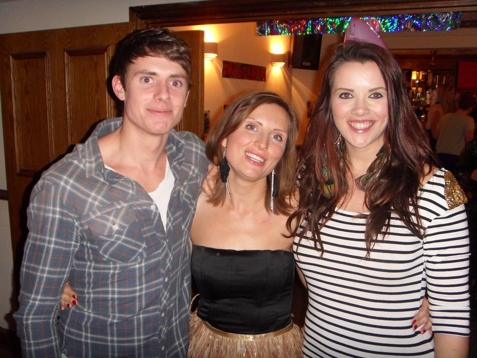 Claira Hermet with her brother and sister