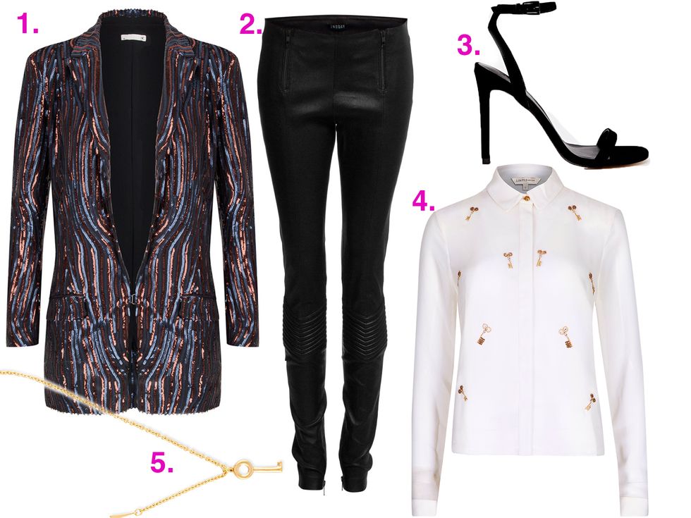 How to wear a sequin jacket