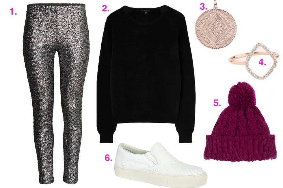How to wear sequin trousers
