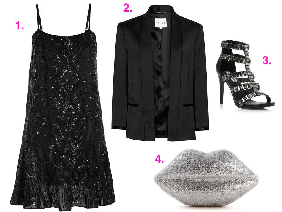 How to wear a sequinned dress