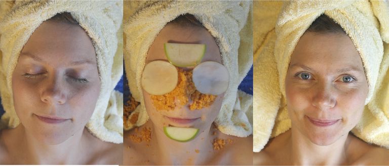 DIY veggie face mask