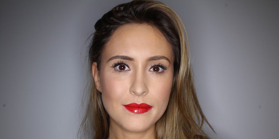 Party makeup tutorials for when you've only got 10 or 20 minutes - red lips
