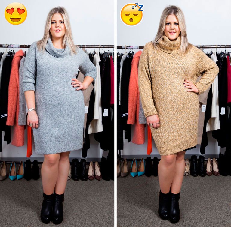 The best knitwear for curvy figures - jumper dresses
