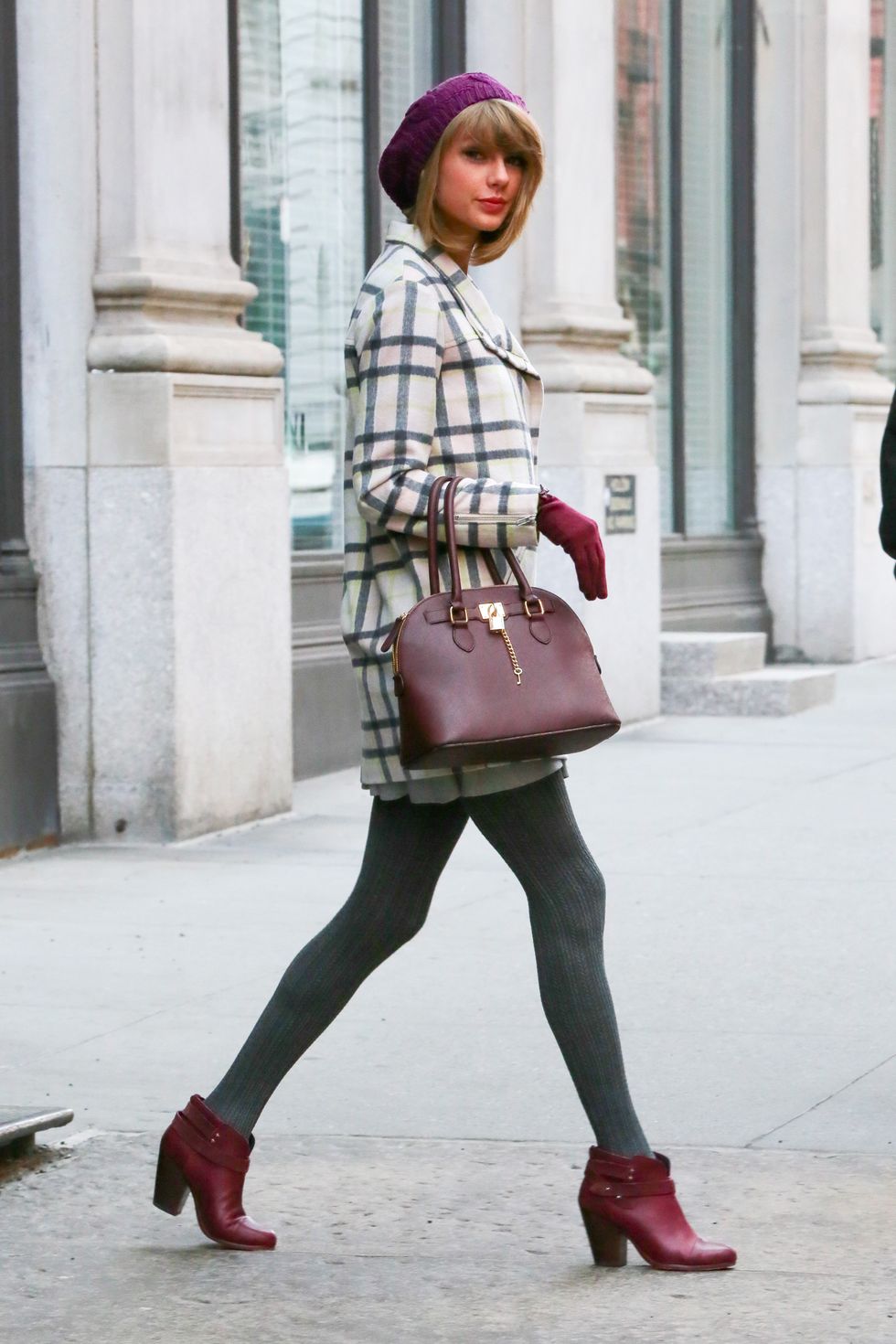 Taylor Swift wears a colour coordinated look in New York