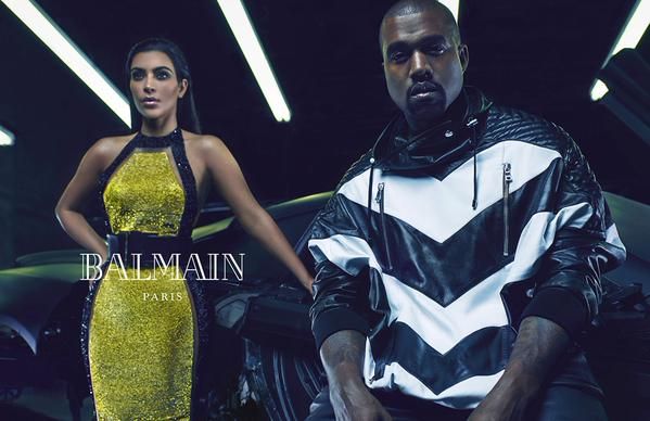 Kim Kardashian and Kanye West Balmain Ad Campaign