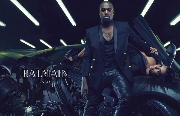 Kim Kardashian and Kanye West Balmain Ad Campaign