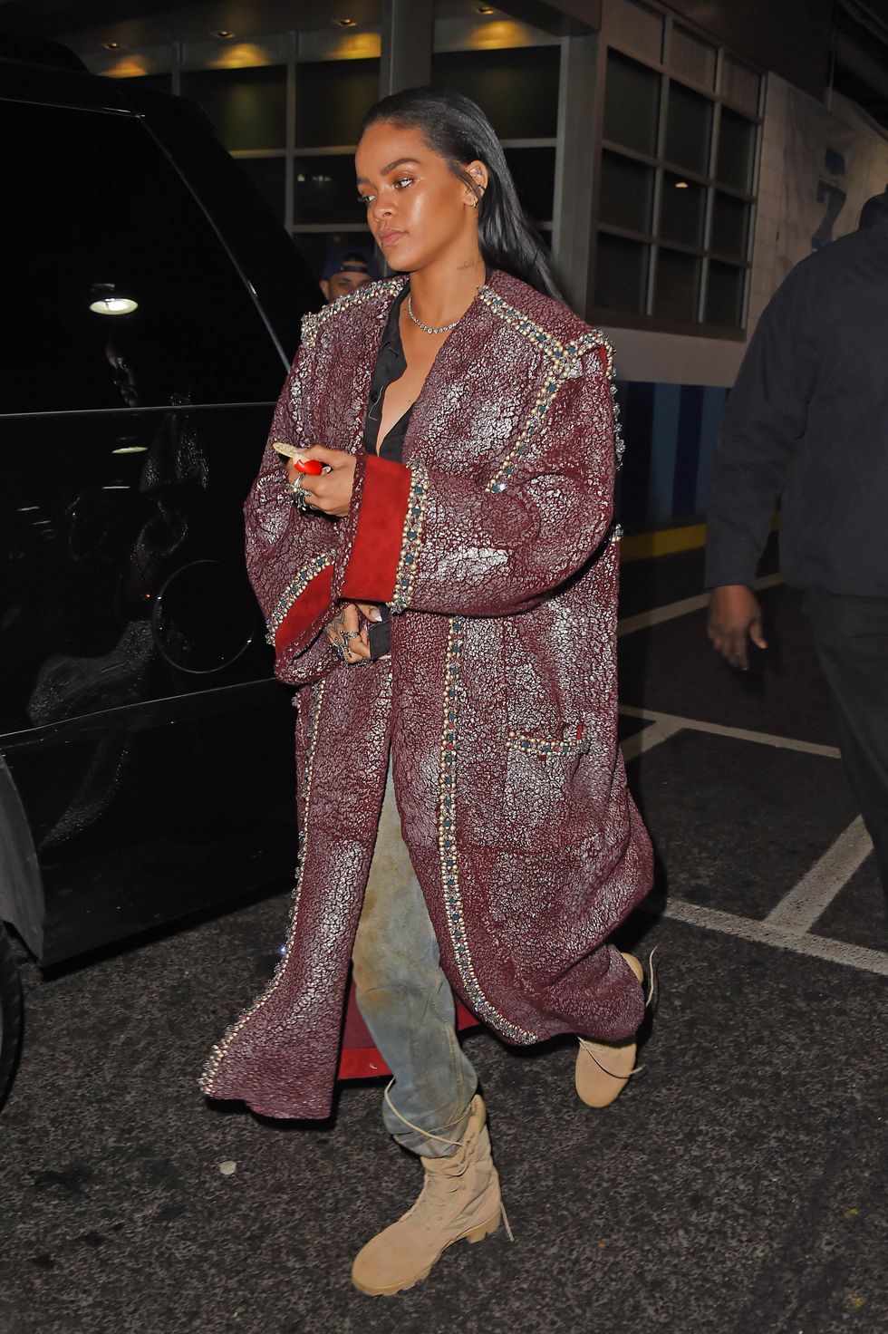 Rihanna's cosy coat makes us want to give her a cuddle