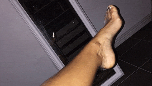 Condom on leg proves men who say they're too big for condoms just AREN'T