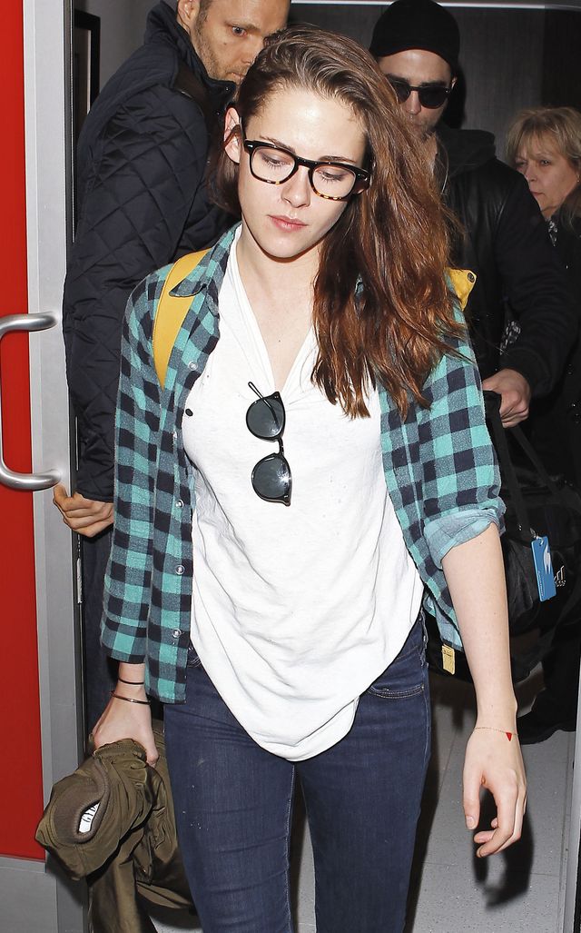 Kristen Stewart wearing glasses