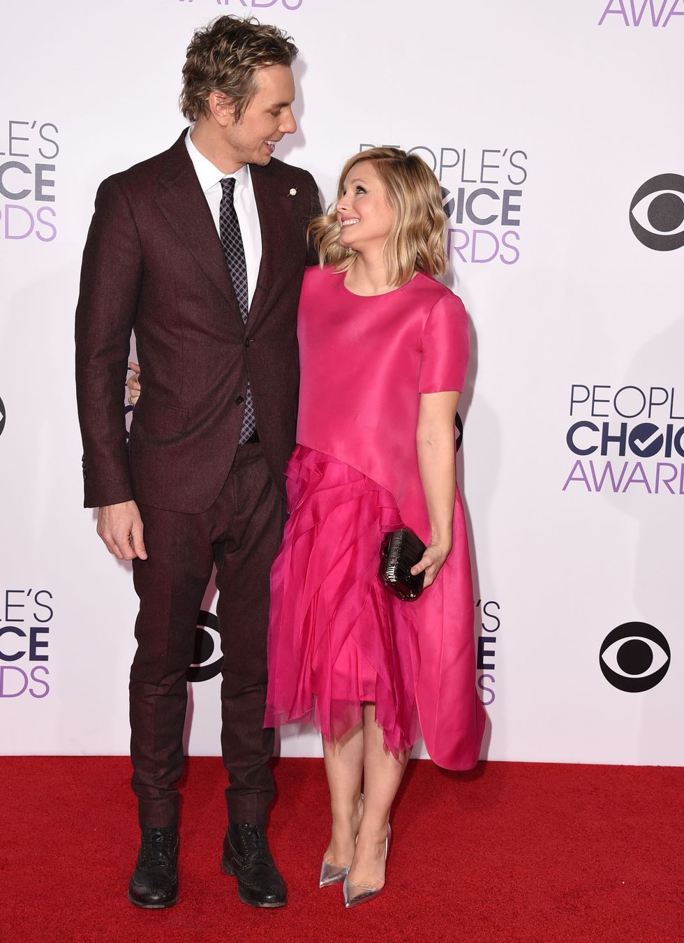 Kristen Bell and Dax Shepard at the 2015 People's Choice Awards