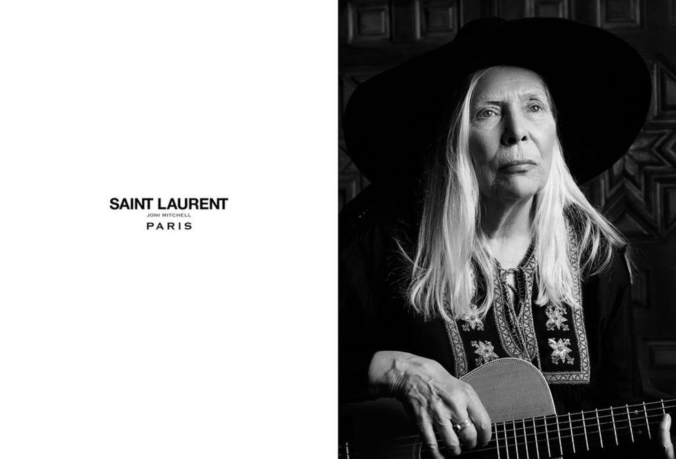 Joni Mitchell appears in Saint Laurent ad campaign