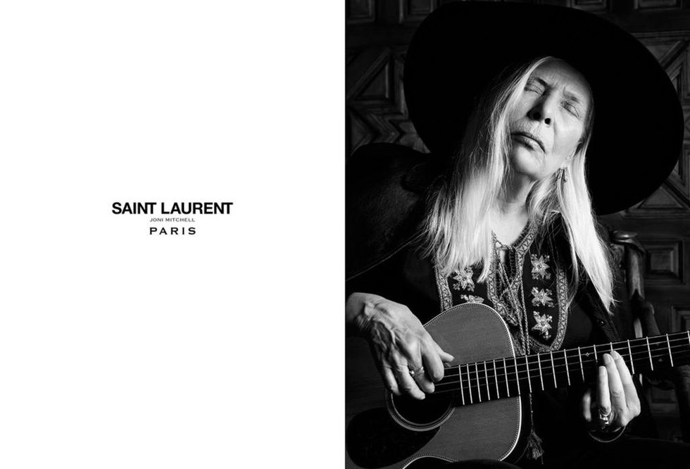 Joni Mitchell appears in Saint Laurent ad campaign