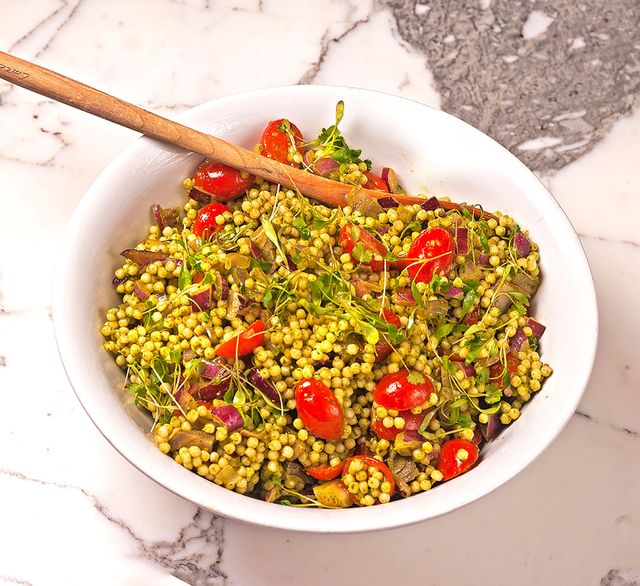 Pesto couscous from Ethos Foods London
