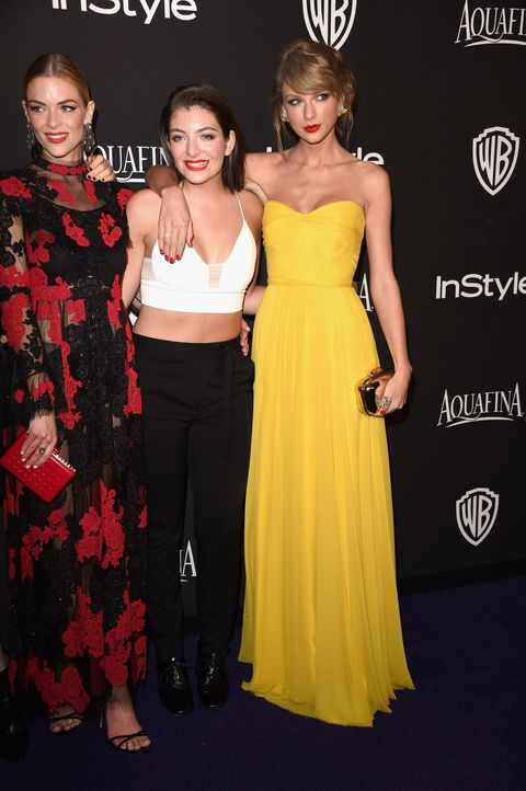 Taylor Swift and Lorde at the Golden Globes Instyle after party