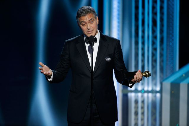 George Clooney gives a moving speech at the Golden Globes
