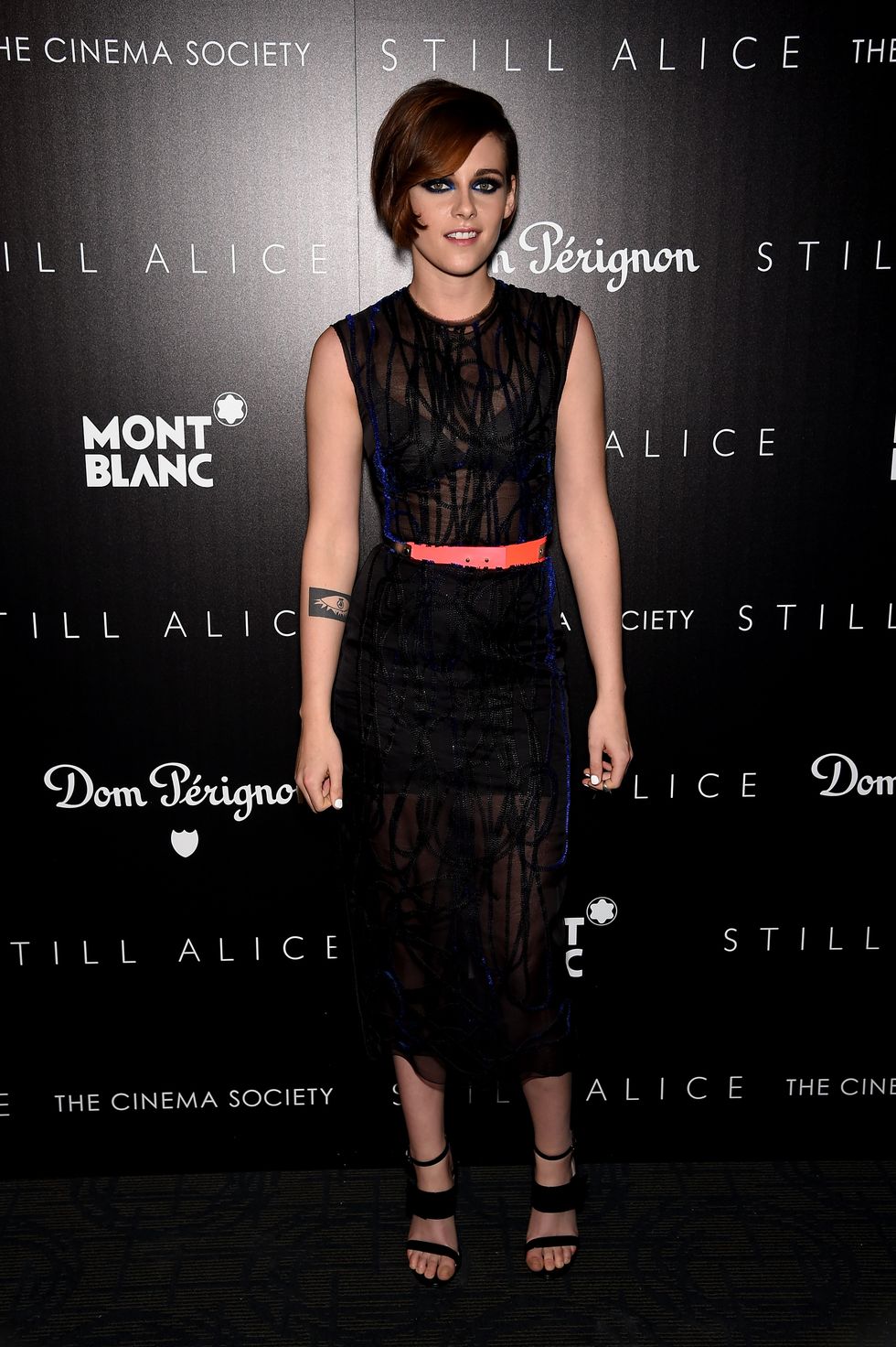 Kristen Stewart's sheer black dress at the Still Alice screening