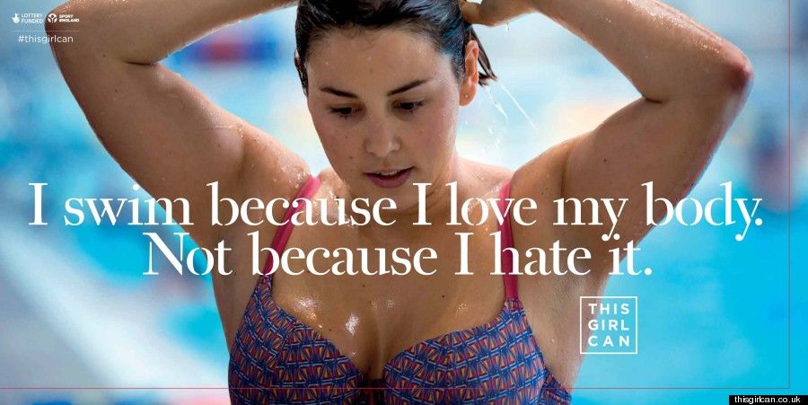 I swim because I love my body, not because I hate my body