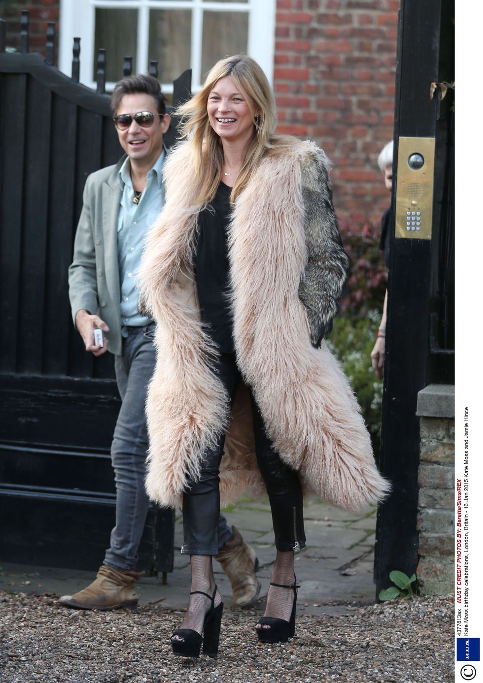 Kate Moss and Jamie Hince on her 41st birthday