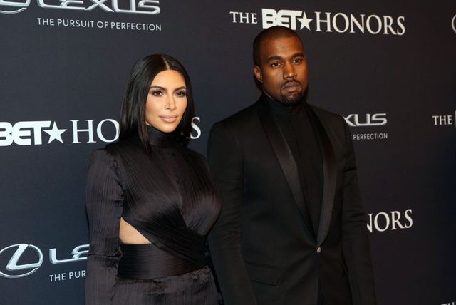 Kim Kardashian and Kanye West wear all black at the BET Honors Awards 2015