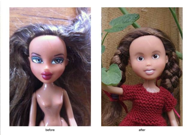 Bratz dolls makeunder project by Tree Change Dolls