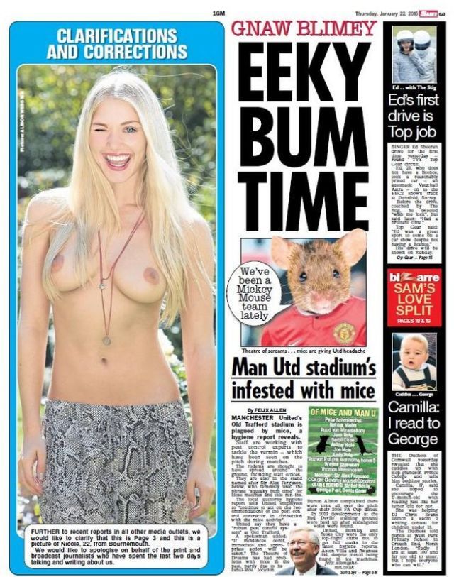 The Sun keep page 3 after all