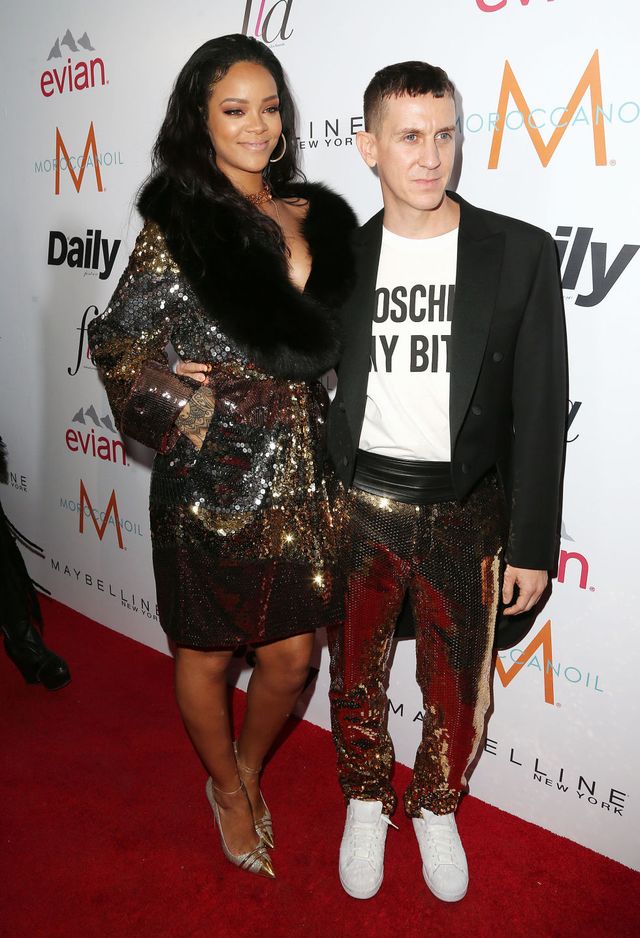 Rihanna and Jeremy Scott at the LA Fashion Awards 2015