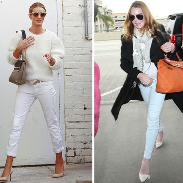 How to wear white jeans like a celebrity