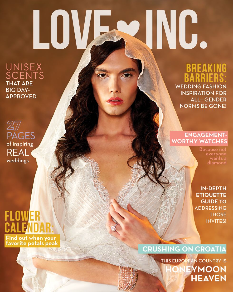Love Inc. magazine does amazing androgynous wedding shoot as a means of breaking down social norms