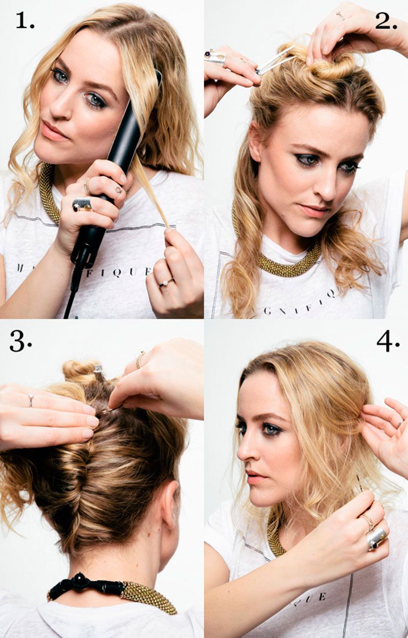 Hair how to: tousled up do