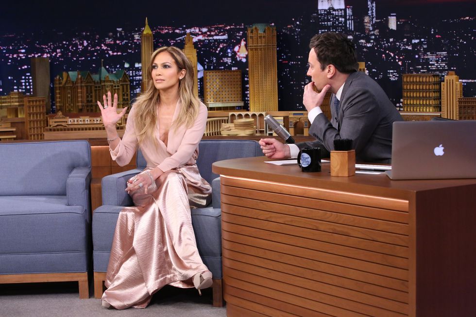 Jennifer Lopez on the Tonight Show with Jimmy Fallon