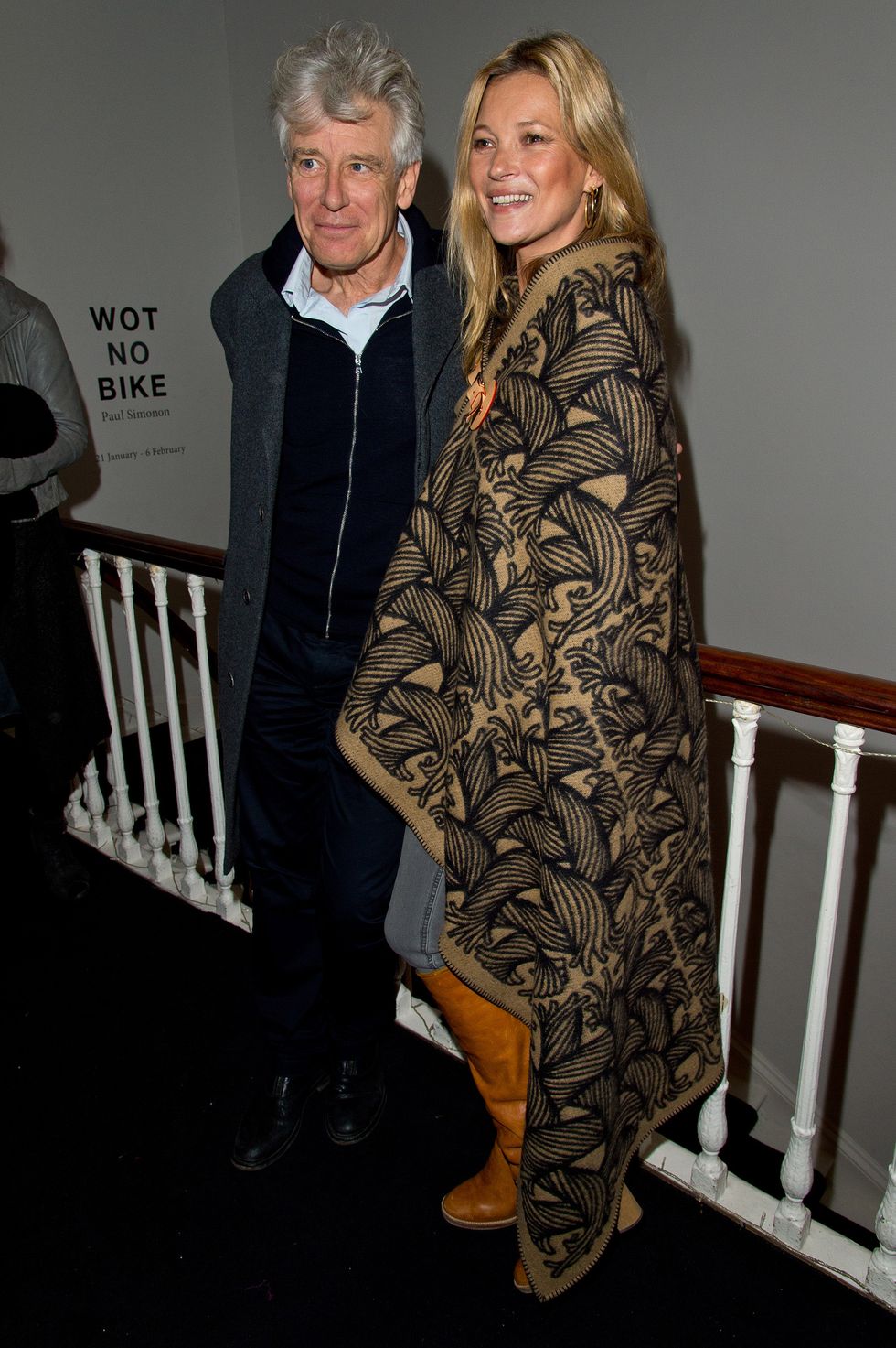 Kate Moss wearing a Boho cape