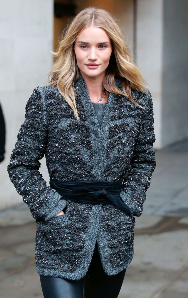 Rosie Huntington Whiteley's leather legging/s - outfits and style