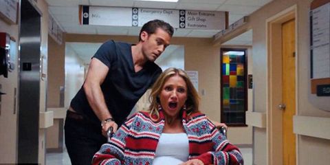 Cameron Diaz giving birth in What To Expect When You're Expecting