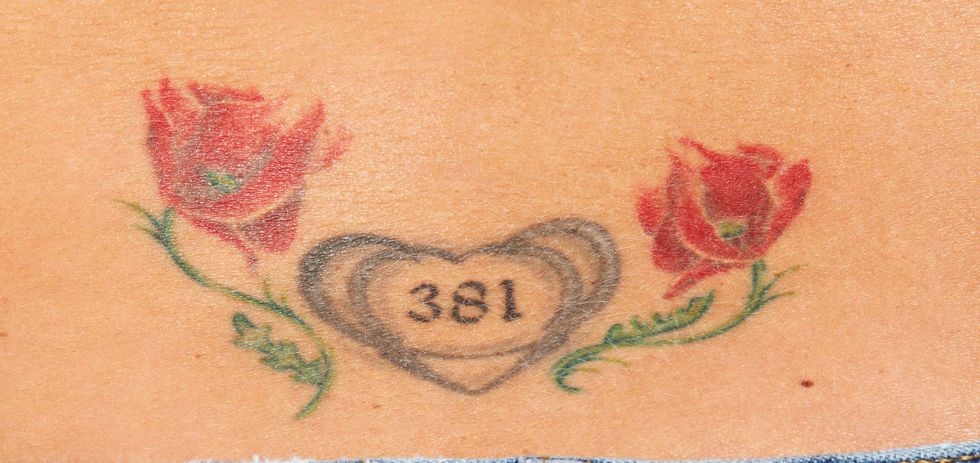 Lisa McKinley's tattoo for her late husband